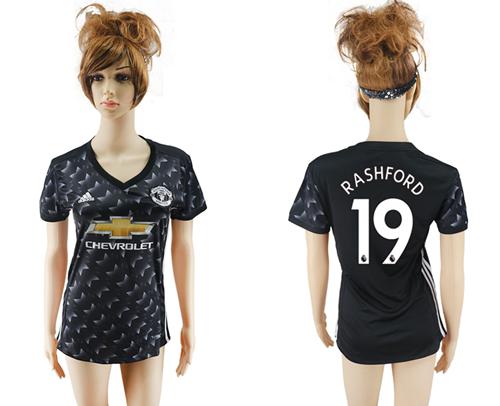 Women's Manchester United #19 Rashford Away Soccer Club Jersey